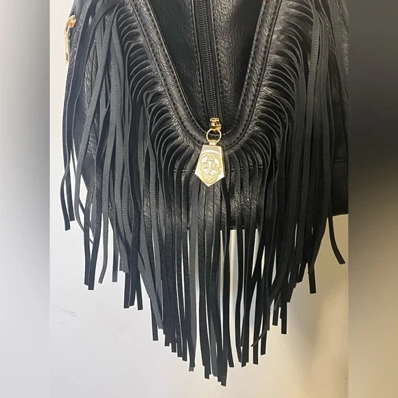 🆕Exquisitely BOHO black faux leather purse is back in stock!! Price dropped NWT. - Picture 5 of 15